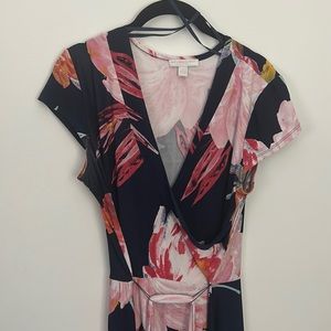 Navy Blue floral, New York and Company maxi dress